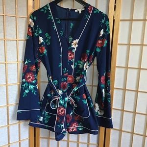 Bleuh Ciel floral romper